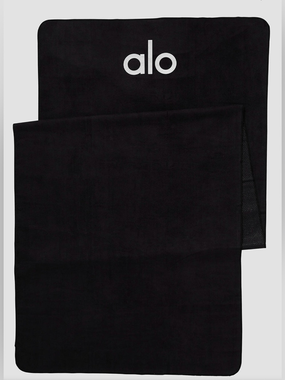 ALO Yoga Black Microfiber Fitness Towel